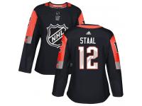 Women's Minnesota Wild #12 Eric Staal Adidas Black Authentic 2018 All-Star Central Division NHL Jersey