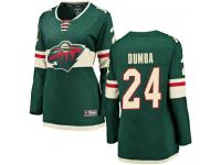 Women's Minnesota Wild #24 Matt Dumba Green Home Breakaway NHL Jersey