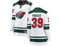 Women's Minnesota Wild #39 Nate Prosser White Away Breakaway NHL Jersey
