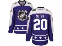 Women's Reebok Minnesota Wild #20 Ryan Suter Purple Central Division 2017 All-Star NHL Jersey