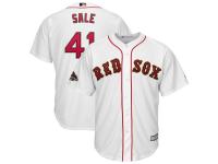Youth Boston Red Sox Chris Sale Majestic White 2019 Gold Program Cool Base Player Jersey