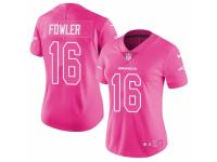 Youth GirlNike Denver Broncos #16 Bennie Fowler Limited Pink Rush Fashion NFL Jersey