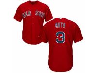 Youth Majestic Boston Red Sox #3 Babe Ruth Red Alternate Home Cool Base MLB Jersey