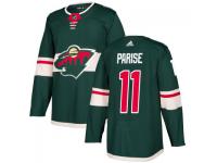Youth Minnesota Wild #11 Zach Parise adidas Green Authentic Jersey
