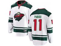 Youth Minnesota Wild #11 Zach Parise White Away Breakaway NHL Jersey