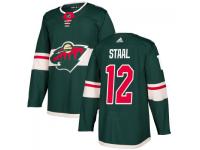 Youth Minnesota Wild #12 Eric Staal adidas Green Authentic Jersey