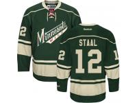 Youth Minnesota Wild #12 Eric Staal Reebok Green Third Authentic NHL Jersey
