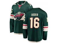 Youth Minnesota Wild #16 Jason Zucker Green Home Breakaway NHL Jersey