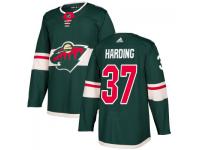 Youth Minnesota Wild #37 Josh Harding adidas Green Authentic Jersey