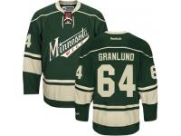 Youth Minnesota Wild #64 Mikael Granlund Reebok Green Third Authentic NHL Jersey