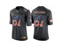 Youth New England Patriots #87 Rob Gronkowski Anthracite Salute to Service USA Flag Fashion Jersey
