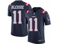 Youth Nike New England Patriots #11 Drew Bledsoe Limited Navy Blue Rush NFL Jersey