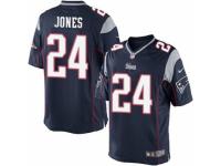 Youth Nike New England Patriots #24 Cyrus Jones Navy Blue Team Color NFL Jersey