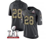 Youth Nike New England Patriots #28 James White Limited Black 2016 Salute to Service Super Bowl LI 51 NFL Jersey