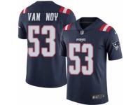 Youth Nike New England Patriots #53 Kyle Van Noy Limited Navy Blue Rush NFL Jersey