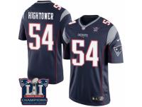 Youth Nike New England Patriots #54 Dont'a Hightower Navy Blue Team Color Super Bowl LI Champions NFL Jersey