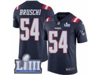Youth Nike New England Patriots #54 Tedy Bruschi Limited Navy Blue Rush Vapor Untouchable Super Bowl LIII Bound NFL Jersey