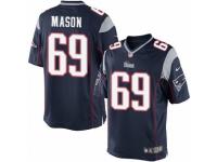Youth Nike New England Patriots #69 Shaq Mason Limited Navy Blue Team Color NFL Jersey