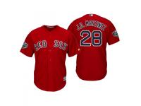 Youth Red Sox 2018 World Series Majestic Scarlet J.D. Martinez Cool Base Jersey