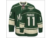 Youth Reebok Minnesota Wild #11 Zach Parise Premier Green Third NHL Jersey