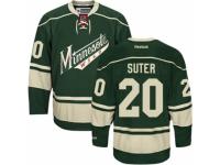 Youth Reebok Minnesota Wild #20 Ryan Suter Premier Green Third NHL Jersey