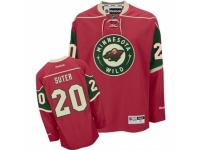 Youth Reebok Minnesota Wild #20 Ryan Suter Premier Red Home NHL Jersey