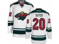 Youth Reebok Minnesota Wild #20 Ryan Suter Premier White Away NHL Jersey