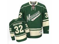 Youth Reebok Minnesota Wild #32 Niklas Backstrom Premier Green Third NHL Jersey