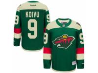 Youth Reebok Minnesota Wild #9 Mikko Koivu Premier Green 2016 Stadium Series NHL Jersey