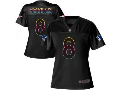 #8 Game Jarrett Stidham Black Football Women's Jersey New England Patriots Fashion