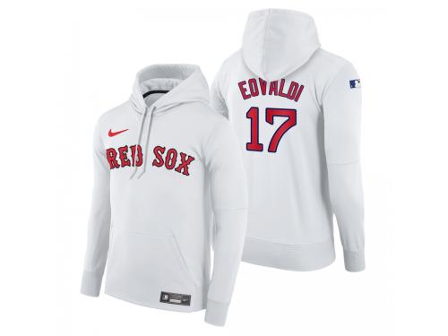 Men Boston Red Sox Nathan Eovaldi Nike White Home Hoodie