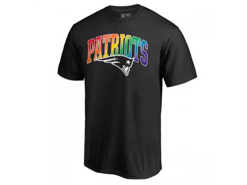 Men New England Patriots NFL Pro Line by Fanatics Branded Black Big & Tall Pride T-Shirt