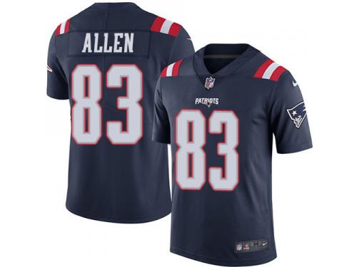 Men's Limited Dwayne Allen #83 Nike Navy Blue Jersey - NFL New England Patriots Rush