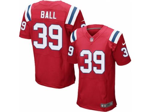 Men's Nike New England Patriots #39 Montee Ball Elite Red Alternate NFL Jersey