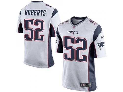 Nike Elandon Roberts Game White Road Youth Jersey - NFL New England Patriots #52