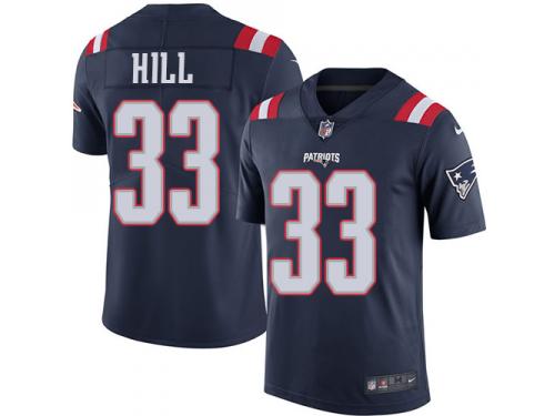 Nike Jeremy Hill Limited Navy Blue Youth Jersey - NFL New England Patriots #33 Rush Vapor Untouchable