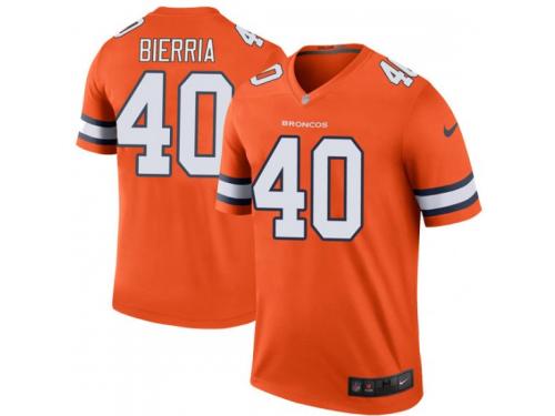 Nike Keishawn Bierria Denver Broncos Youth Legend Orange Color Rush Jersey