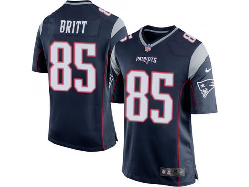 Nike Kenny Britt Game Navy Blue Home Men's Jersey - NFL New England Patriots #88