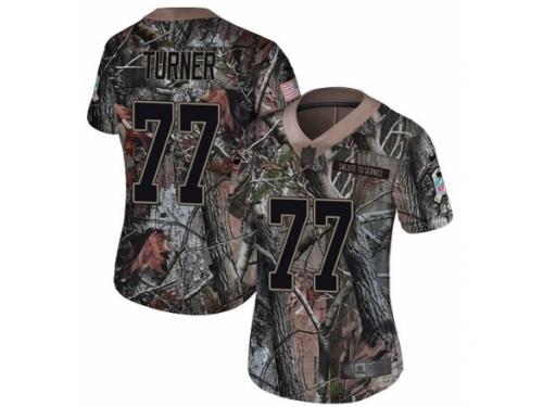 Women Nike Denver Broncos #77 Billy Turner Limited Camo Rush Realtree NFL Jersey