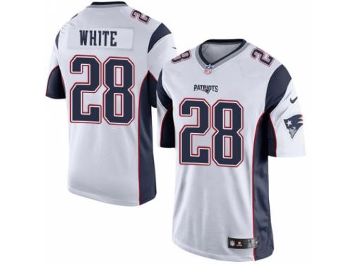 Youth Nike New England Patriots #28 James White White NFL Jersey