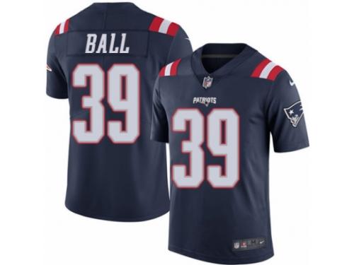 Youth Nike New England Patriots #39 Montee Ball Limited Navy Blue Rush NFL Jersey