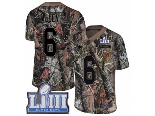 Youth Nike New England Patriots #6 Ryan Allen Camo Untouchable Limited Super Bowl LIII Bound NFL Jersey