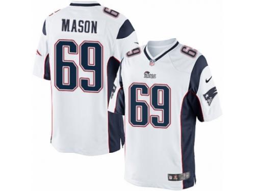 Youth Nike New England Patriots #69 Shaq Mason Limited White NFL Jersey