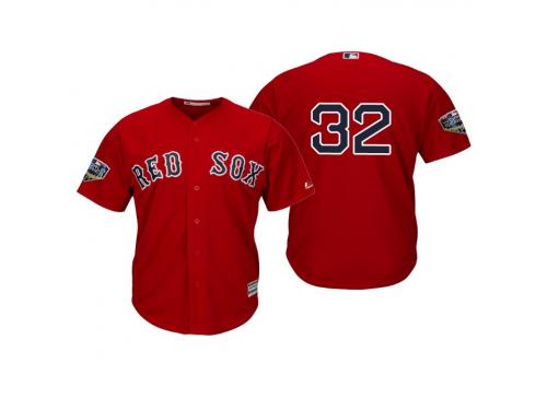 Youth Red Sox 2018 World Series Majestic Scarlet Matt Barnes Cool Base Player Number Jersey