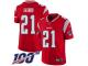 #21 Limited Duron Harmon Red Football Youth Jersey New England Patriots Inverted Legend 100th Season
