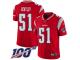 #51 Limited Ja'Whaun Bentley Red Football Men's Jersey New England Patriots Inverted Legend 100th Season