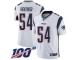 #54 Limited Dont'a Hightower White Football Road Youth Jersey New England Patriots Vapor Untouchable 100th Season
