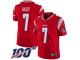 #7 Limited Jake Bailey Red Football Men's Jersey New England Patriots Inverted Legend 100th Season