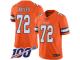 #72 Limited Garett Bolles Orange Football Youth Jersey Denver Broncos Rush Vapor Untouchable 100th Season