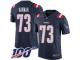 #73 Limited John Hannah Navy Blue Football Youth Jersey New England Patriots Rush Vapor Untouchable 100th Season